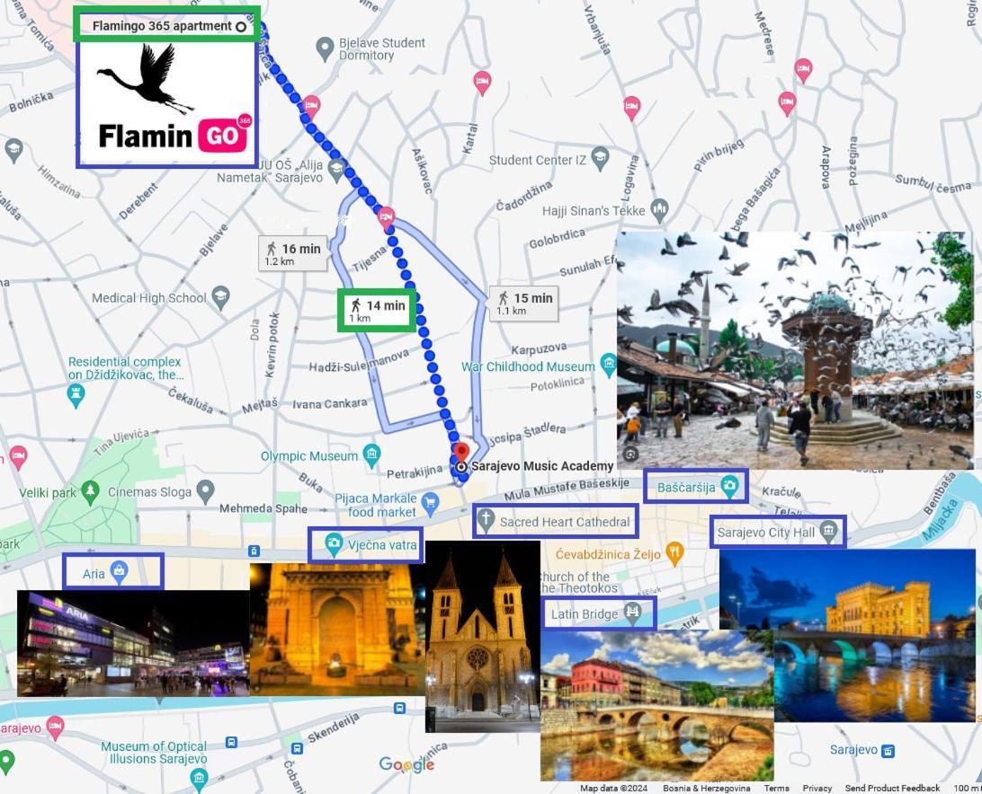 Flamingo 365 - Near City Center With Free Parking Sarajevo Bagian luar foto